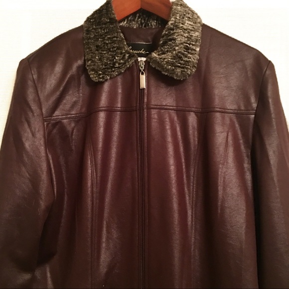 Farouche Faux Leather Longline Jacket & Pant Set - Picture 6 of 10